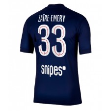 Paris Saint-Germain Warren Zaire-Emery #33 Hemmatröja 2025-26 Korta ärmar